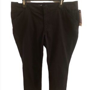New Lee Woman's Mid-Rise Fit Black Pants 14 S